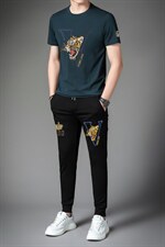 2023夏季新款短袖套装男百搭潮牌中青年男士运动休闲套装，男装休闲套装，电商B212（原钱塘6029）