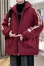 冬上新加棉加厚棉服港风休闲连帽棉衣外套男女8321-P110控价158，男装棉衣，电商A441-1