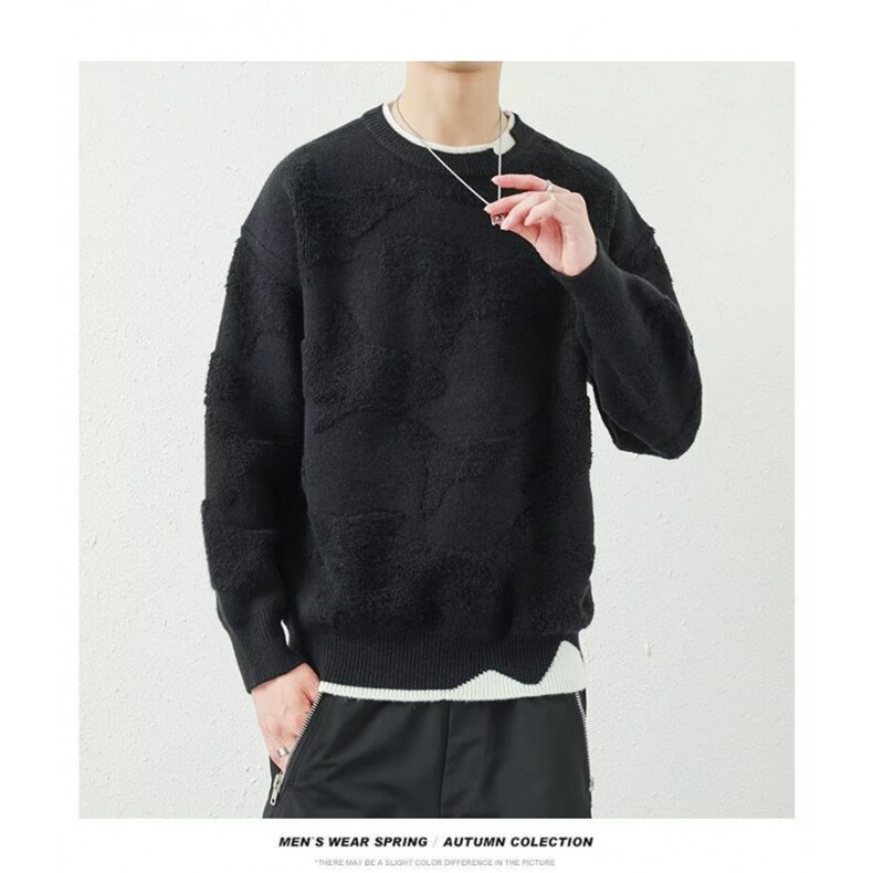 MM178-P60韩版潮流宽松针织衫港风慵懒线衣外套，女装针织衫/毛衣，星座617A-2