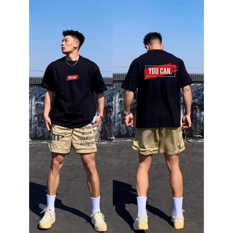 1506/QT1690/P32美式痞帅重磅纯棉短袖T恤男青年圆领上衣,男装T恤,星座1506