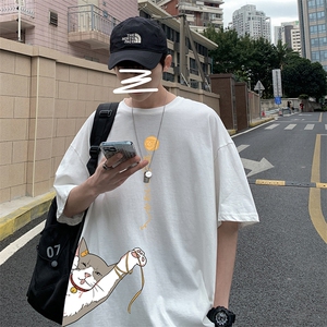 DX17013-P20 纯短袖t恤男大码半袖打底衫宽松体恤衫 港风图片