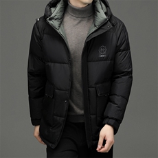 BN68801钱塘2020-2中年男士商务休闲百搭简约帽子冬季羽绒服P92，男装棉衣，钱塘207-2