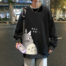 S6150-P28加绒款-P33秋季圆领卫衣男大码韩版宽松长袖外套，男装卫衣，电商A040