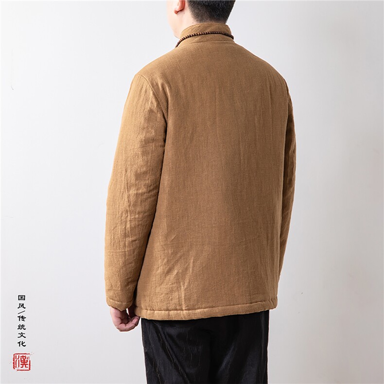 冬装新款风男装禅意男装棉衣外套HM13P130,男装棉衣,钱塘802