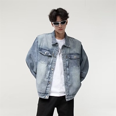 高品质男生春夏四季牛仔外套上衣休闲百搭小众夹克外套，男装夹克，星座1013