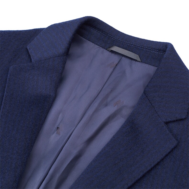 高端中年山羊绒西服男薄款羊毛双面呢西服外套新款秋季中老年西装,男装毛呢大衣,钱塘723