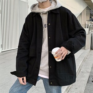 牛仔外套男潮牌ins欧美街头韩版痞帅工装夹克宽松上衣JK460-p65，男装夹克，星座1008