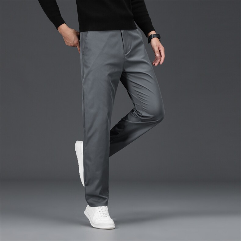 春秋冬男士厚款休闲裤纯色弹力西裤百搭直筒裤长期做现货外贸,男装西裤,星座224-1