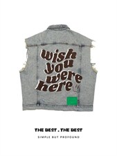 【现货】牛仔做旧马甲，女装马甲，AIMEEWQ