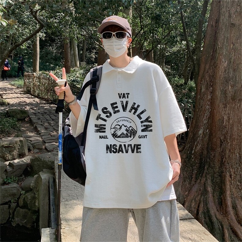 电商DSA028-PLK301P30100聚酯夏季新款华夫格短袖POLO衫男,男装T恤,电商A028