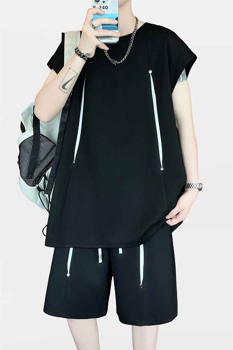 XZ210-1-2568-P50夏季短袖套装,男装T恤,星座210-1