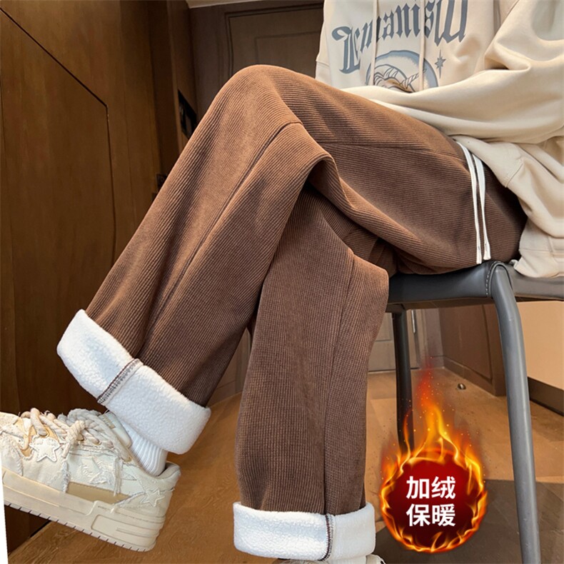 冬季加绒加厚休闲裤男直筒阔腿运动裤K11-P48加绒P58控68加绒控78,女装休闲裤,星座209-2