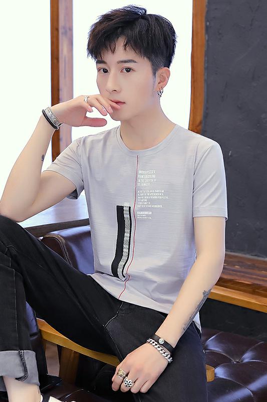 家乐2002短袖t恤男士韩版个性潮流修身圆领丅半袖夏季男装,男装T恤,电商D310（原电商305）