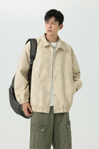 脏脏皮衣外套男装秋季工装夹克潮牌机车服复古PU皮上衣JK8806 P70图片