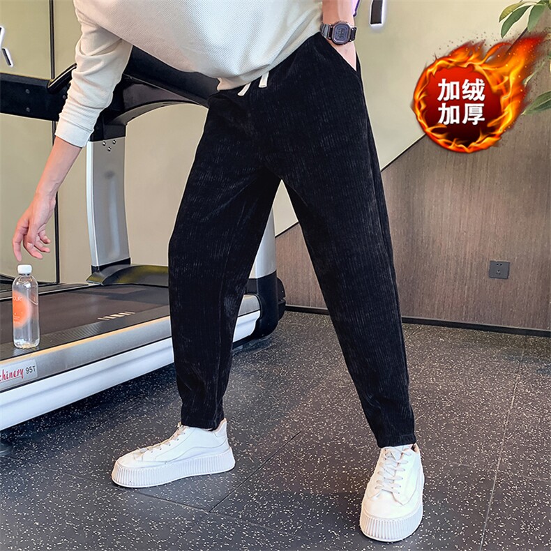 主推价优JR2157-P68-常规P58社会小伙雪尼尔加绒加厚男士长裤卫裤,男装休闲裤,星座313B-2(原星座309A-2)