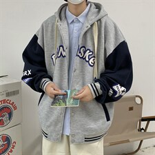 22秋新款宽松男女百搭休闲oversize连帽开衫卫衣B266-Y610-P65，男装卫衣，星座B257-1