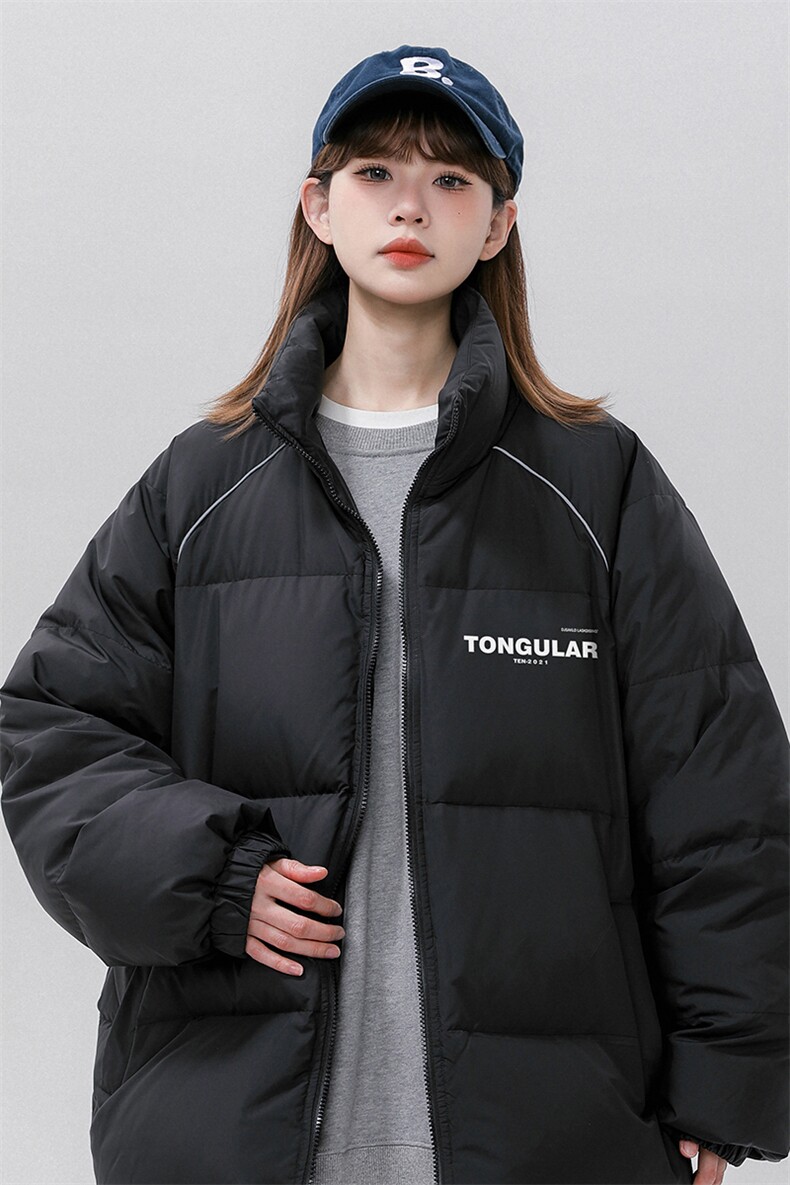 中性风新标白鸭绒时尚立领字母印花羽绒服A268-YR304P225控298,男装羽绒服,电商A268