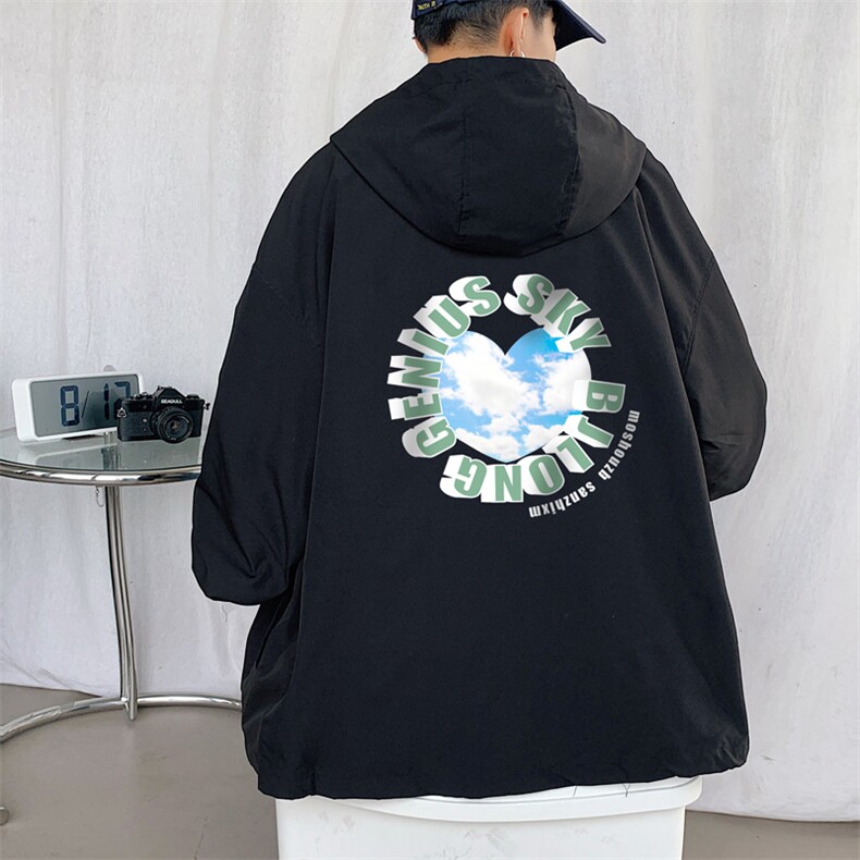！港风风衣男短款长袖夹克男休闲外套男上衣男DJK296-P45图片