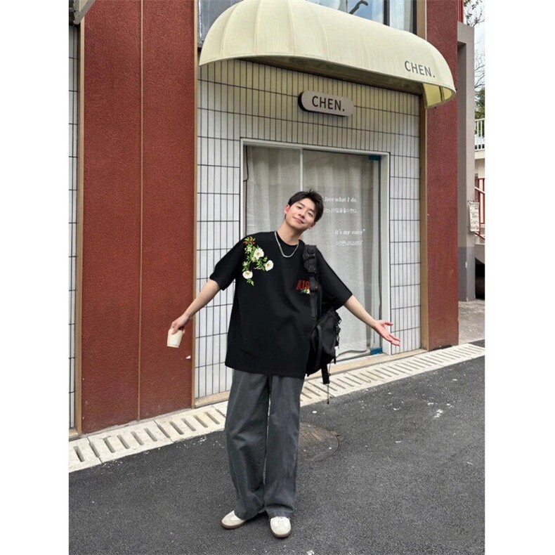 XZ809A/BBBT54/P20/控38重磅印花美式复古圆领T恤,男装T恤,星座809A(原222-1)