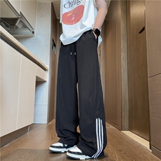 抖音品质夏季美式运动条纹设计速干休闲裤B315-K25409-特p35控68，男装休闲裤，电商B315