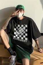 新款加肥加大男士港风宽松大码短袖T恤A071-5518-p28，男装T恤，电商A071