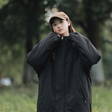 冬季潮牌日系纯色简约加绒加厚保暖防寒休闲棉服外套MY9079-P100，男装棉衣，电商A128