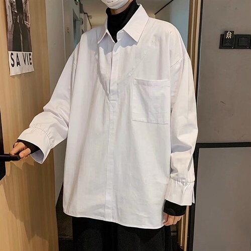 假两件衬衫男长袖高级感白色衬衣C31P42，男装衬衫，星座1116-2