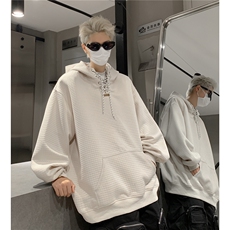 秋装新品小众设计感连帽卫衣情侣休闲宽松上衣外套男女G1096P68，女装短外套，电商A339
