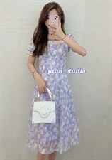 郁金香连衣裙,女装连衣裙,JUAN