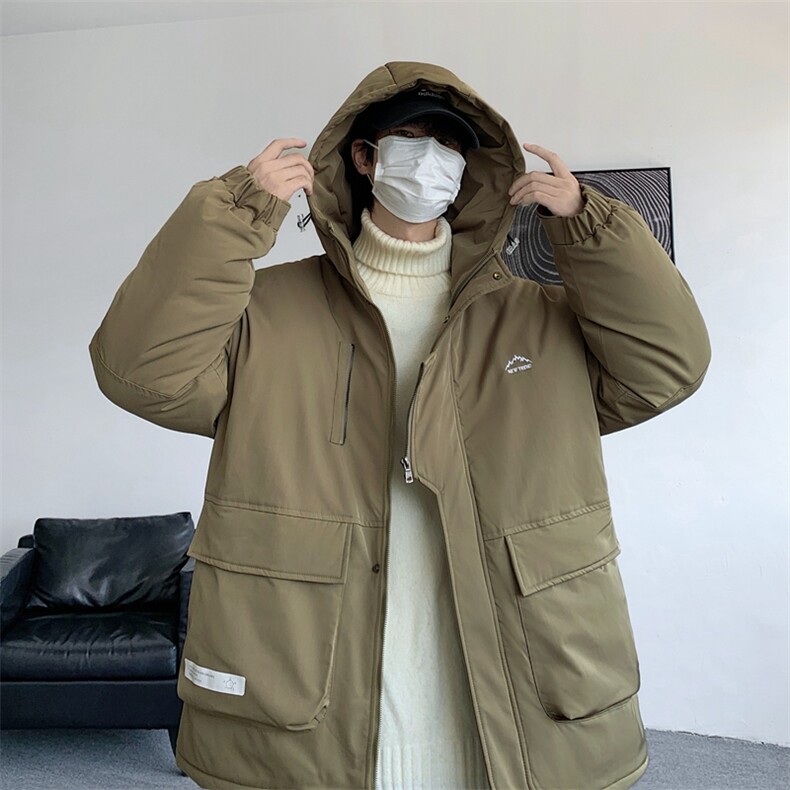 冲锋衣羽绒棉服男冬季宽松大码加厚棉衣ins潮流外套M0783-P120,男装棉衣,星座308B-2