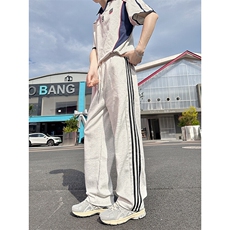 A178K2838P35秋冬季新款三条杠卫裤直筒宽松，男装休闲裤，电商A178