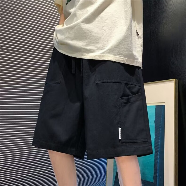 新款休闲裤潮夏季时尚潮牌五分裤宽松型DK73P33,男装休闲裤,星座410-2
