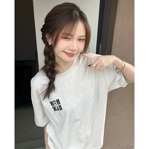 万针全刺绣工艺抖音得物高品质260克重磅纯棉双纱美式高街短袖T恤图片