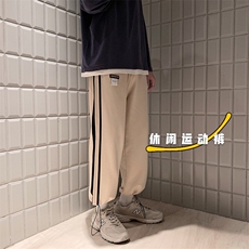 秋季卫裤男士运动休闲长裤束脚裤子宽松韩版潮流百搭K92TP35控48，男装休闲裤，电商A102B