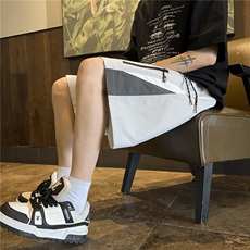 815A-XKZ333-p35特控49拼接设计款冲锋裤短裤运动裤子中裤中性，男装牛仔裤，星座815A