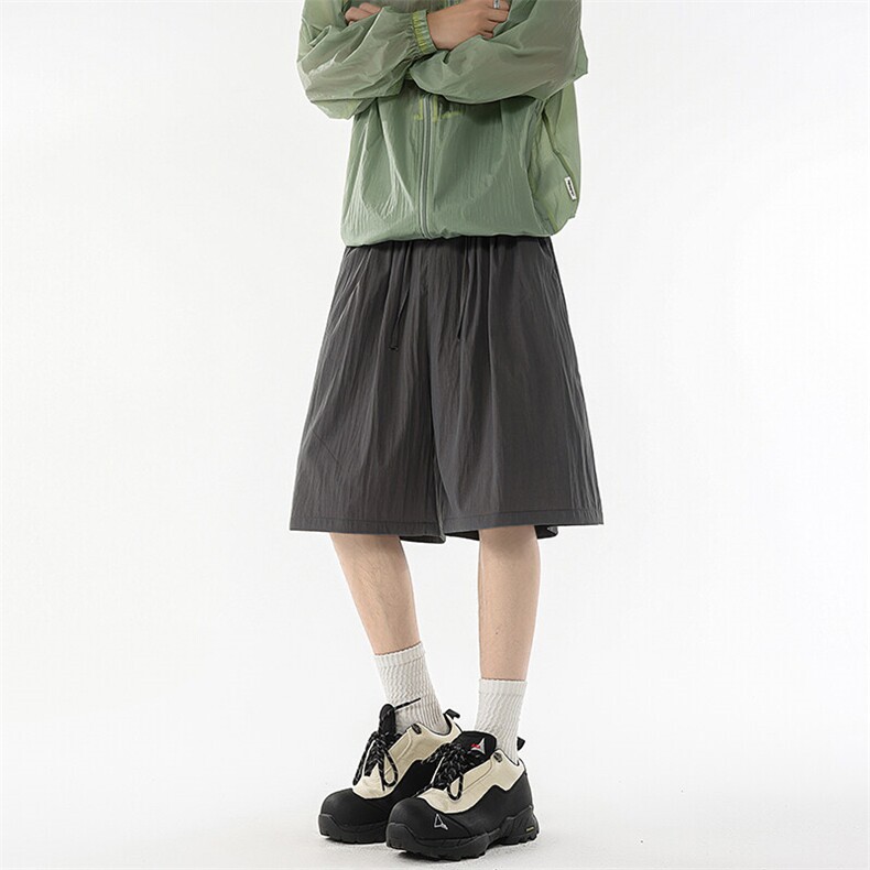 8XL-M多巴胺短裤男款夏季冰丝薄款休闲透气五分裤沙滩DK26004P25,男装休闲裤,电商B312