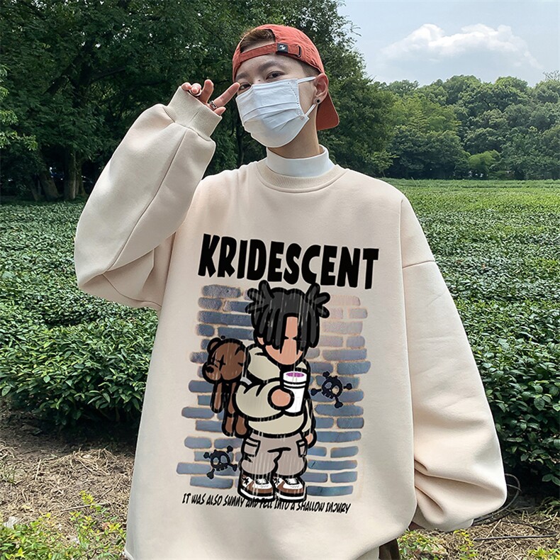 直播360克重磅美式印花卫衣Y207特P28同步供应华棉品质P38特,男装卫衣,电商A486