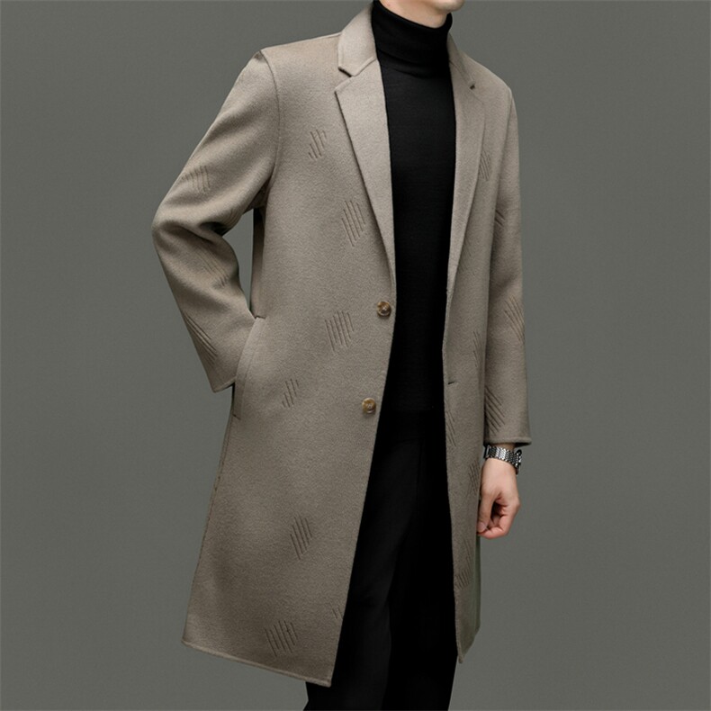 M6857-78钱塘2020-3新款冬季商务休闲百搭中年男士毛呢外套P403,男装毛呢大衣,钱塘207-3