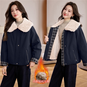 现货！现货！2025冬季新款加绒加厚棉衣棉服女图片