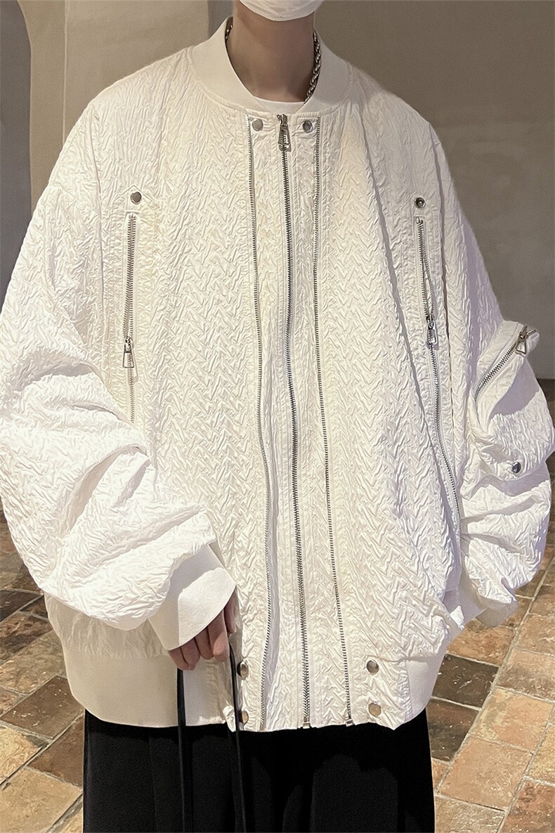 港风夹克男潮牌大皂风夹克男女情侣大码工装外套JK8743P100控138,男装夹克,星座226-1
