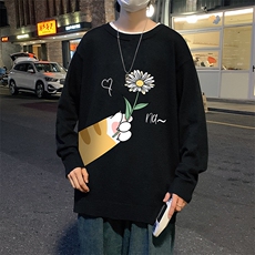圆领毛衣男大码针织衫男毛线衣线衫M67265-P45加绒款-P65，男装针织衫/毛衣，电商A040