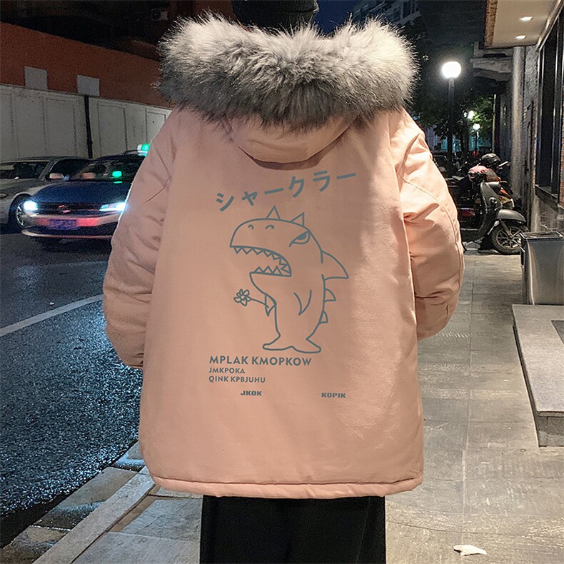 MM48092-P130冬季大毛领棉衣男士大码加厚棉袄男棉服,男装棉衣,电商A040