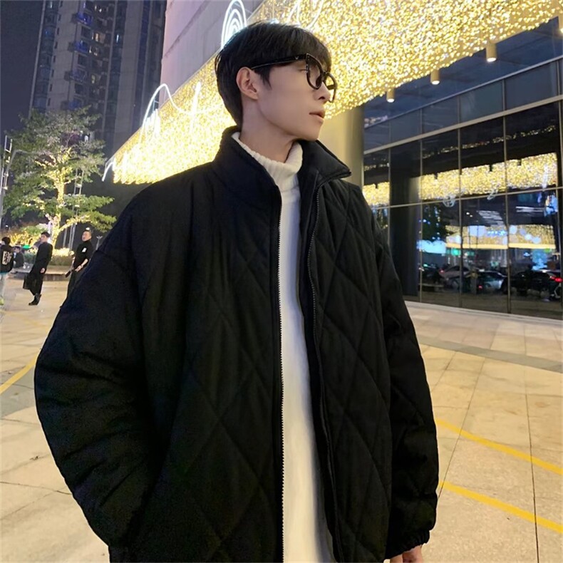 冬季棉衣男女ins宽松中性休闲棉袄潮牌棉服情侣外套2022Y013-p68,男装棉衣,星座1008