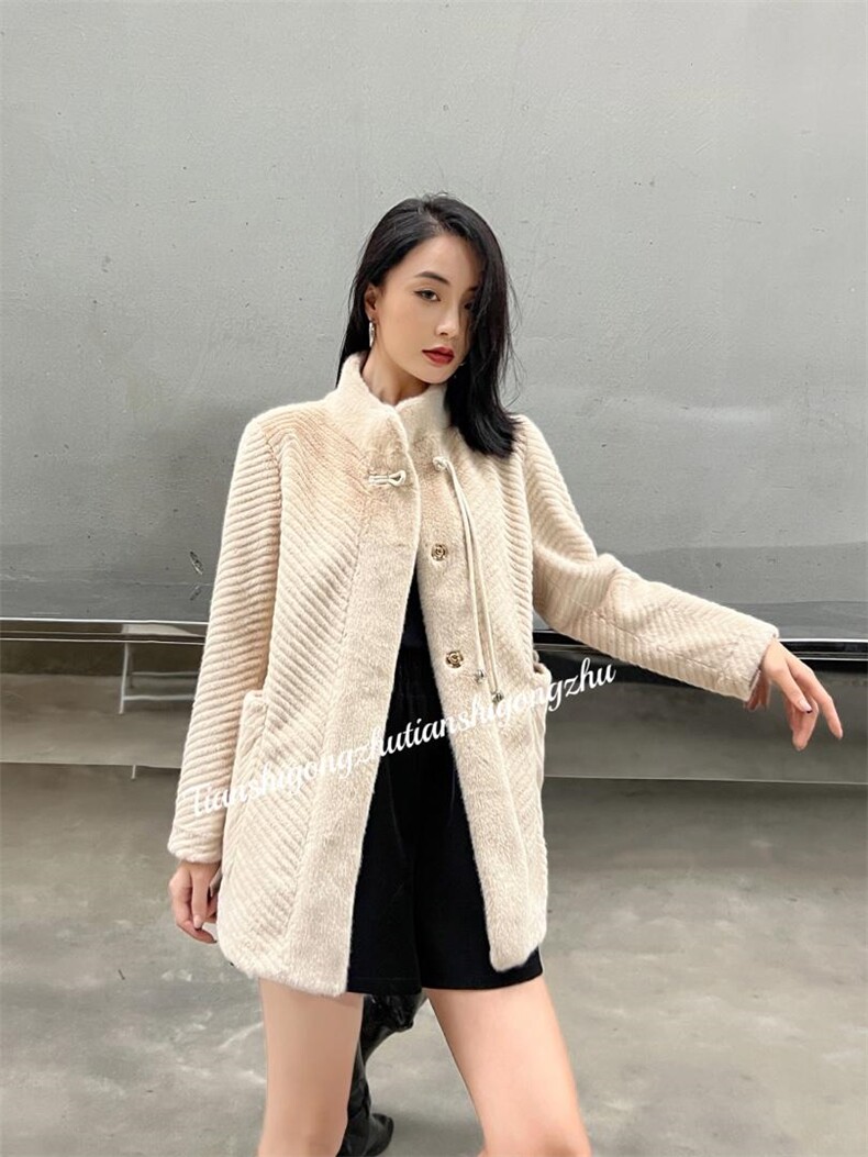 剪毛貂绒风外套，其它，天使公主