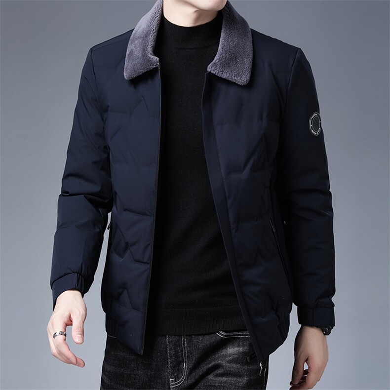 XS98272冬季男士羽绒服外套男装常规连帽修身白鸭绒潮流帅气P218,男装羽绒服,电商B360
