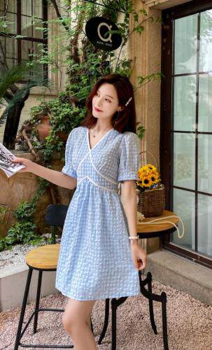 格子连衣裙，女装连衣裙，玉璟晞