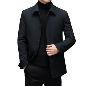 秋冬棉衣男中年翻领棉服中老年冬季加厚夹克外套爸爸装S2033-P150,男装棉衣,电商B212（原钱塘6029）
