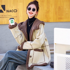 特价时尚韩版女装皮草外套连帽设计加厚保暖，女装皮草，姿衣坊