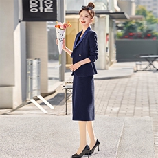 气质女神范西装套装裙女2025春秋新款高级感韩版小西服职业两件套，商品下架区，然然