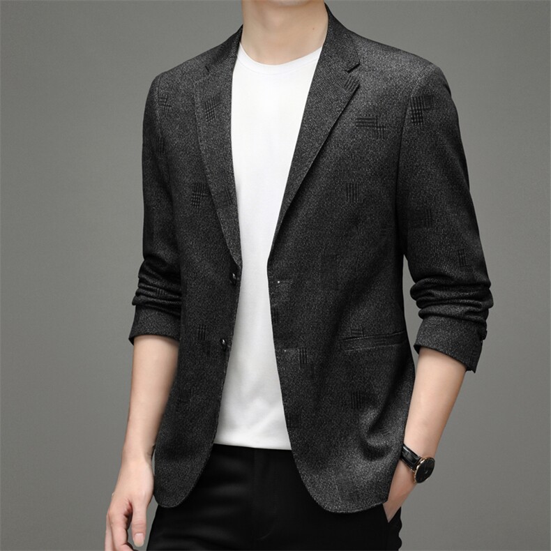 21新款男装商务休闲西服纯色单西外套男上衣宽松外套HBDH883-P165,男装西服,电商B212（原钱塘6029）